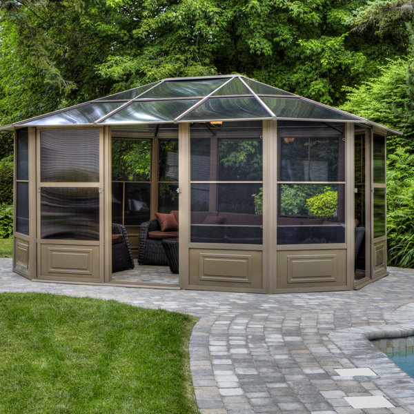 Gazebo Penguin 16 Ft. W x 12 Ft. D Metal Gazebo & Reviews Wayfair